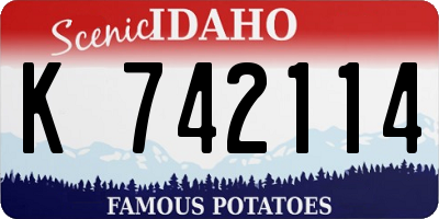 ID license plate K742114