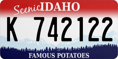 ID license plate K742122