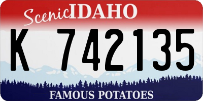ID license plate K742135