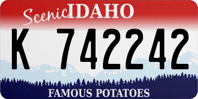 ID license plate K742242
