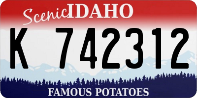 ID license plate K742312