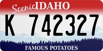 ID license plate K742327