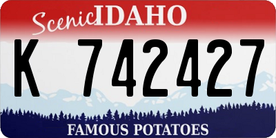 ID license plate K742427