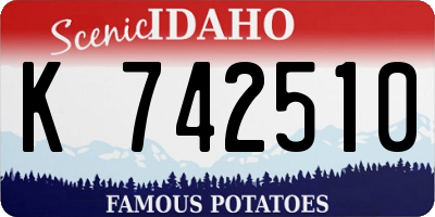 ID license plate K742510