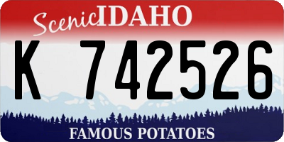ID license plate K742526