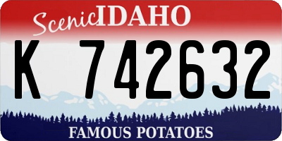 ID license plate K742632