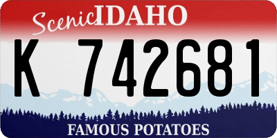 ID license plate K742681