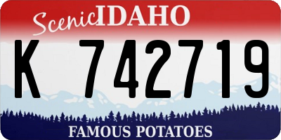ID license plate K742719