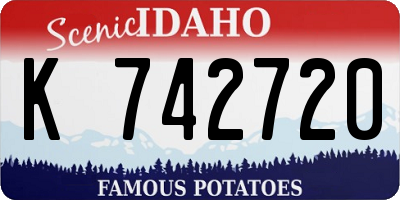 ID license plate K742720