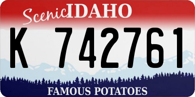 ID license plate K742761