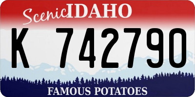 ID license plate K742790