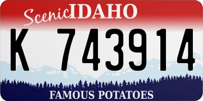 ID license plate K743914