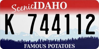 ID license plate K744112