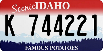 ID license plate K744221