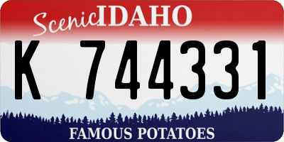 ID license plate K744331