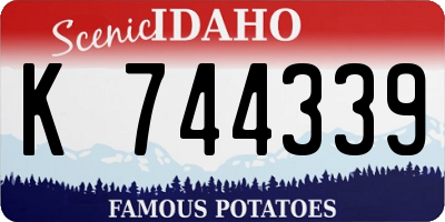 ID license plate K744339