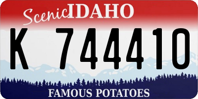 ID license plate K744410