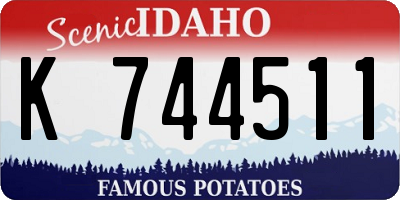 ID license plate K744511