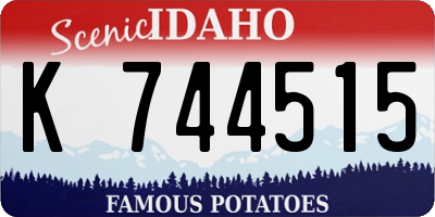 ID license plate K744515