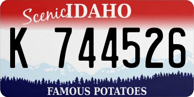 ID license plate K744526