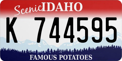 ID license plate K744595