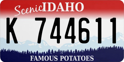 ID license plate K744611