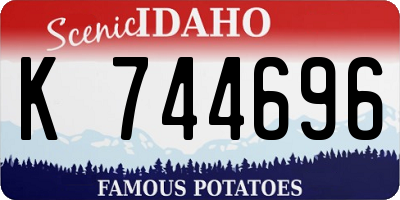 ID license plate K744696