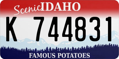 ID license plate K744831
