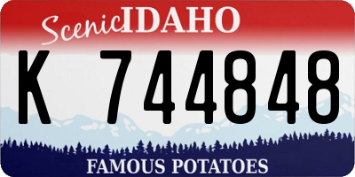 ID license plate K744848