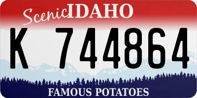 ID license plate K744864