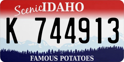 ID license plate K744913