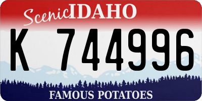 ID license plate K744996
