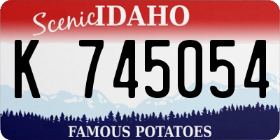 ID license plate K745054