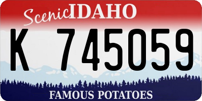 ID license plate K745059