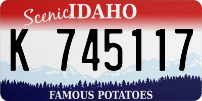 ID license plate K745117