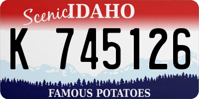ID license plate K745126