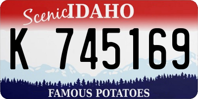 ID license plate K745169