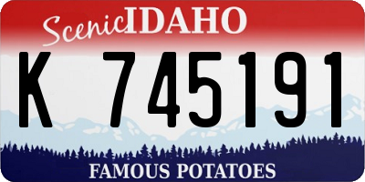 ID license plate K745191
