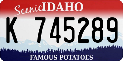 ID license plate K745289