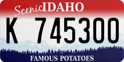 ID license plate K745300