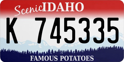 ID license plate K745335