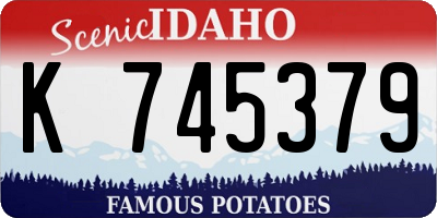 ID license plate K745379
