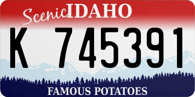 ID license plate K745391