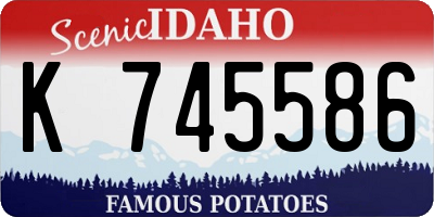 ID license plate K745586
