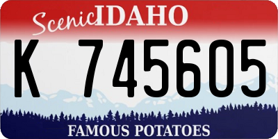 ID license plate K745605
