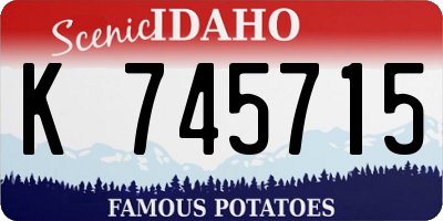 ID license plate K745715