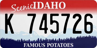 ID license plate K745726