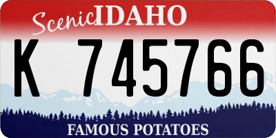 ID license plate K745766