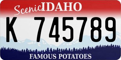 ID license plate K745789