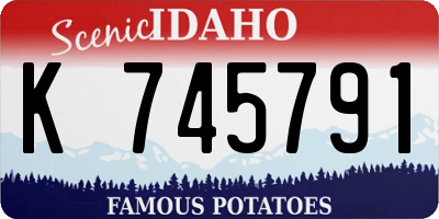 ID license plate K745791